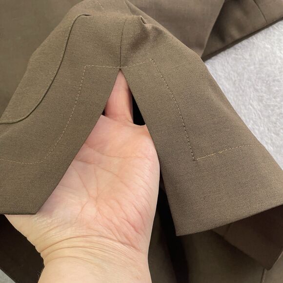 Brooks Brothers Women’s Split Hem Tunic Olive Green Size 6 Lagenlook Boho Chic - Picture 6 of 16